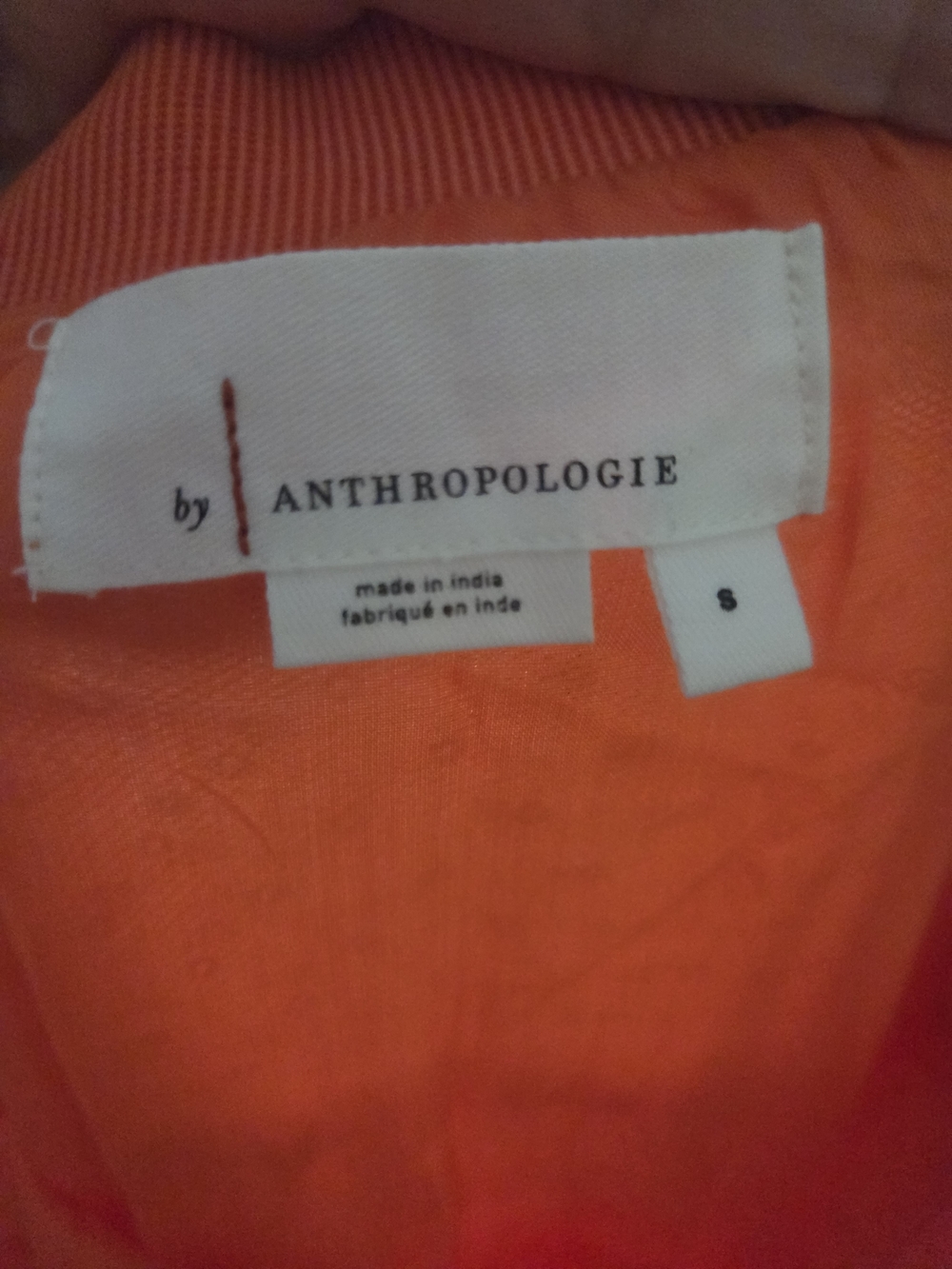 By Anthropologie Orange Dotted Tulle Tiered Maxi Skirt NWOT Small Bohemian - Picture 2 of 5